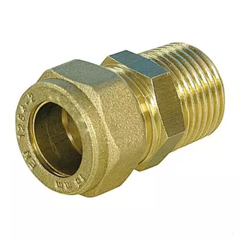 Соединитель прямой с наружной резьбой COMISA Ф15-1/2"