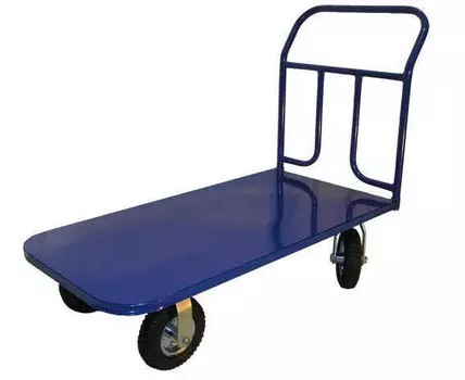 Тележка платформенная ТП-450 с большегрузными колесами 160мм (поворотных 2 колеса с тормозом)