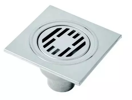 Трап TIM из нержавеющей стали с вертикальным выпуском 15см*15см