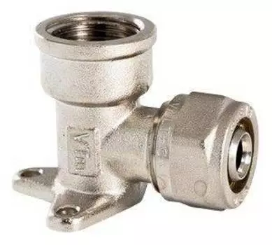 Угольник с креплением (обжим) Valtec Ф16-1/2"