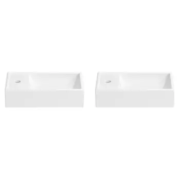 Акционный набор 2 в 1 Wellsee WC Area 151802001, подвесные/накладные раковины 2 шт, ширина одного ум