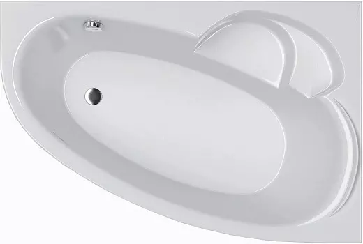 Акриловая ванна Alba Spa Katrina 170х110 см, правая, белая глянцевая ВАС028030П100