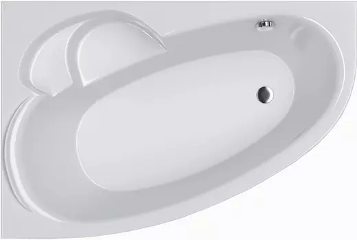 Акриловая ванна Alba Spa Katrina 170х110 см, левая, белая глянцевая ВАС029030Л100
