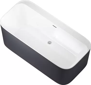 Акриловая ванна Allen Brau Infinity 170x78 2.21001.20/AM белая глянцевая/антрацит