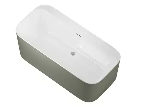 Акриловая ванна Allen Brau Infinity 170x78 2.21001.20/CGM белая глянцевая/цементно-серая