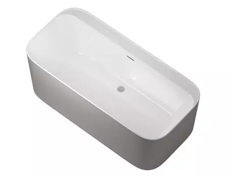 Акриловая ванна Allen Brau Infinity 170x78 2.21001.20/PGM белая глянцевая/платиново-серая