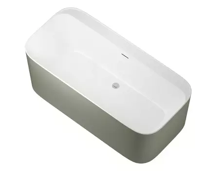 Акриловая ванна Allen Brau Infinity 170x78 2.21001.21/CGM белая матовая/цементно-серая