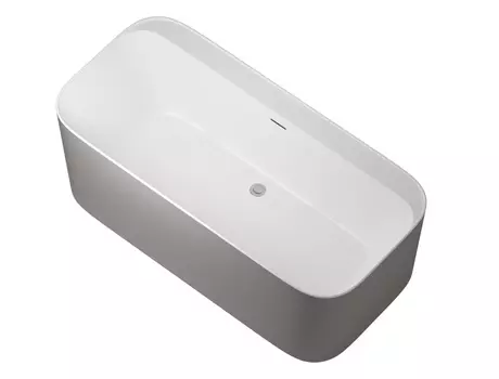 Акриловая ванна Allen Brau Infinity 170x78 2.21001.21/PGM белая матовая/платиново-серая