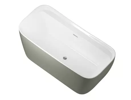 Акриловая ванна Allen Brau Infinity 170x78 2.21002.20/CGM белая глянцевая/цементно-серая