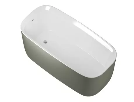 Акриловая ванна Allen Brau Infinity 170x78 2.21003.20/CGM белая глянцевая/цементно-серая