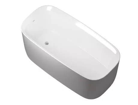 Акриловая ванна Allen Brau Infinity 170x78 2.21003.20/PGM белая глянцевая/платиново-серая