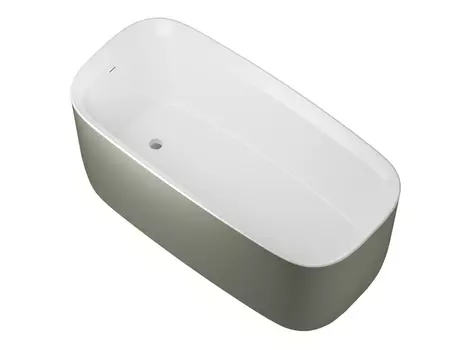 Акриловая ванна Allen Brau Infinity 170x78 2.21003.21/CGM белая матовая/цементно-серая