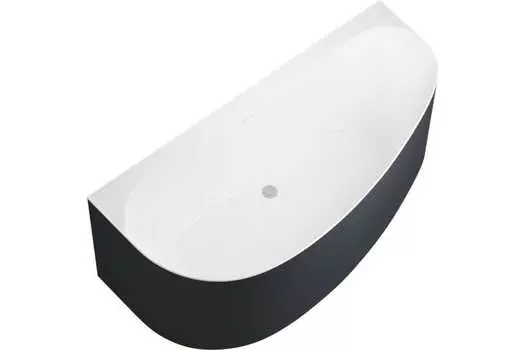 Акриловая ванна Allen Brau Priority 160х78 2.31005.20B/AM R белая глянцевая/антрацит