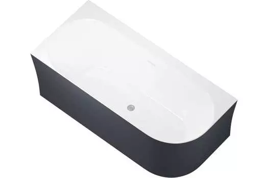 Акриловая ванна Allen Brau Priority 170x78 2.31004.20A/AM L белая глянцевая/антрацит