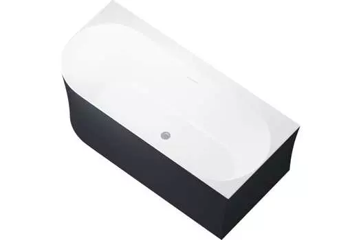 Акриловая ванна Allen Brau Priority 170x78 2.31004.21B/AM R белая матовая/антрацит