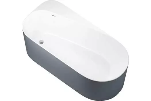 Акриловая ванна Allen Brau Priority 170x80 2.31001.21/BGM белая матовая/сине-серая