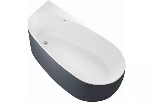 Акриловая ванна Allen Brau Priority 170x80 2.31002.21/BGM белая матовая/сине-серая