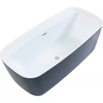 Акриловая ванна Aquanet Family Fine 170x78 белый матовый/черный матовый Black matte 95778-MW-MB