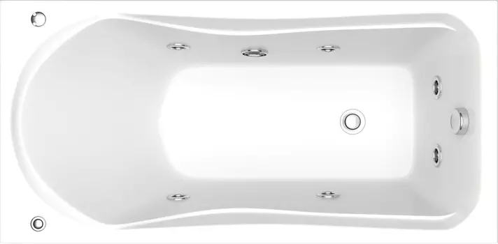 Акриловая ванна Bas Бриз 150x75 см с гидромассажем