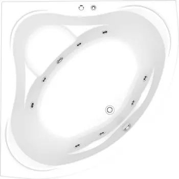 Акриловая ванна Bas Мега 160x160 см с гидромассажем