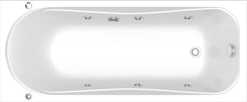 Акриловая ванна Bas Стайл 160x70 см с гидромассажем