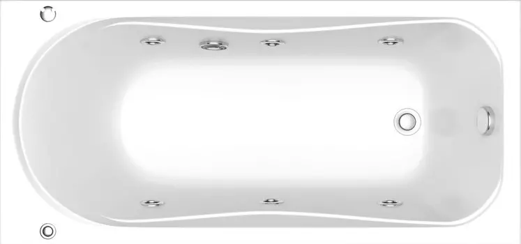 Акриловая ванна Bas Верона 150x70 см с гидромассажем