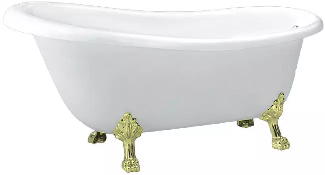 Акриловая ванна BelBagno BB04-ORO ножки золото