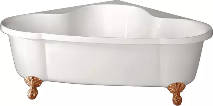 Акриловая ванна BelBagno BB07-BRN ножки бронза