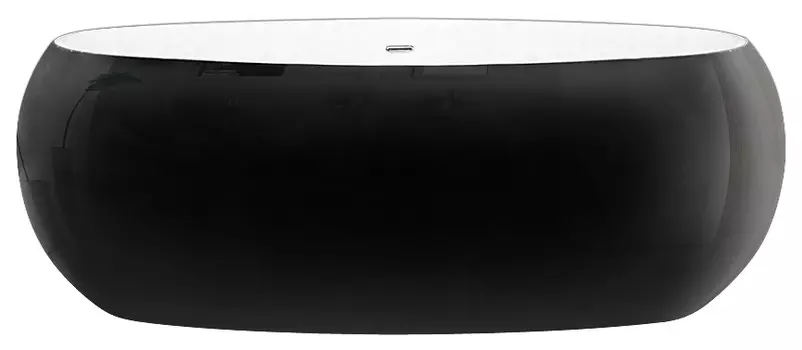 Акриловая ванна BelBagno BB18-NERO/BIA
