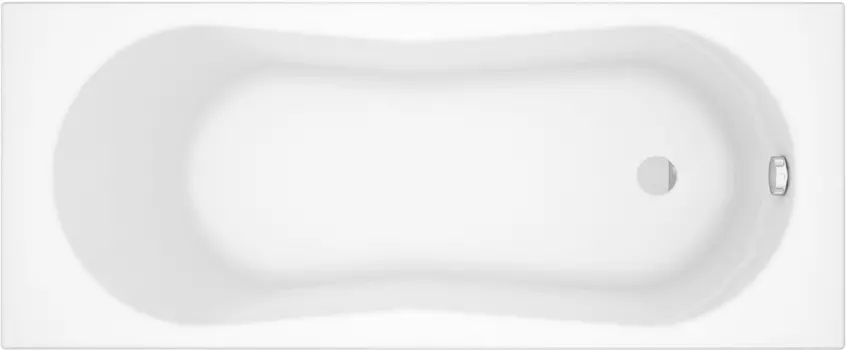 Акриловая ванна Cersanit Nike 170x70 см, ультра белый