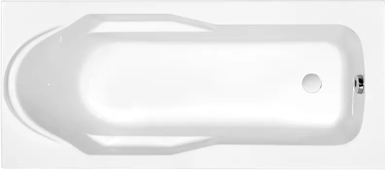 Акриловая ванна Cersanit Santana 160x70 см, ультра белый