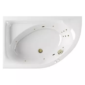 Акриловая ванна Excellent Aquarella WAEX.ARL15.LINE.BR 150x100 бронза