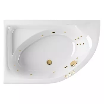 Акриловая ванна Excellent Aquarella WAEX.ARL15.SMART.GL 150x100 золото