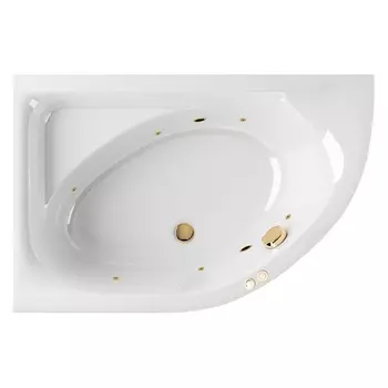 Акриловая ванна Excellent Aquarella WAEX.ARL15.SOFT.GL 150x100 золото