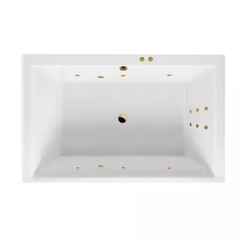 Акриловая ванна Excellent Crown WAEX.CRO19.LINE.GL 190x120 золото