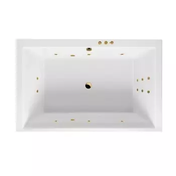 Акриловая ванна Excellent Crown WAEX.CRO19.SMART.GL 190x120 золото