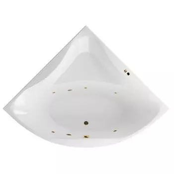 Акриловая ванна Excellent Glamour WAEX.GLA15.SOFT.GL 150x150 золото