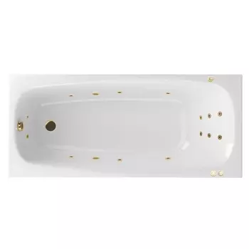 Акриловая ванна Excellent Layla WAEX.LAY18.SMART.GL 180x80 золото