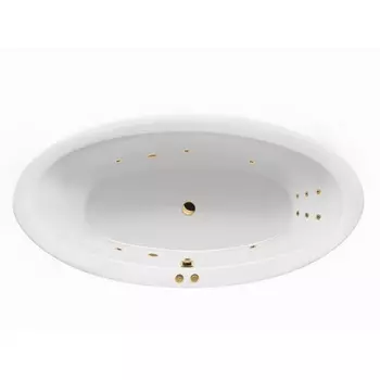 Акриловая ванна Excellent Lumina WAEX.LUM19.LINE.GL 190x95 золото