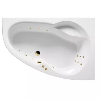 Акриловая ванна Excellent Newa WAEX.NEP16.LINE.GL 160x95 золото