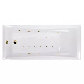 Акриловая ванна Excellent Palace WAEX.PAL18.RELAX.GL 180x80 золото