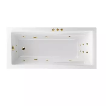 Акриловая ванна Excellent Palace WAEX.PAL18.SMART.GL 180x80 золото