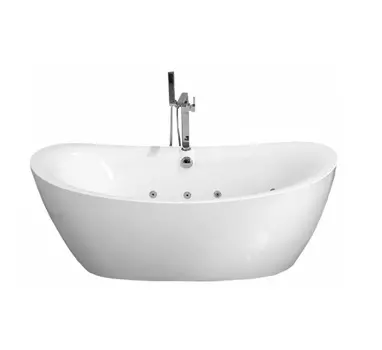 Акриловая ванна Frank F162 180x85 отдельностоящая, с гидромассажем