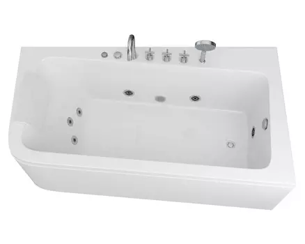 Акриловая ванна Grossman GR-17095-1R 170x95 с гидромассажем, правая