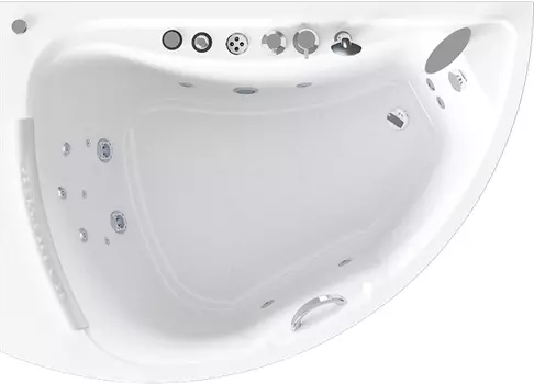 Акриловая ванна Radomir Альбена Спортивный Chrome 168x120 левая