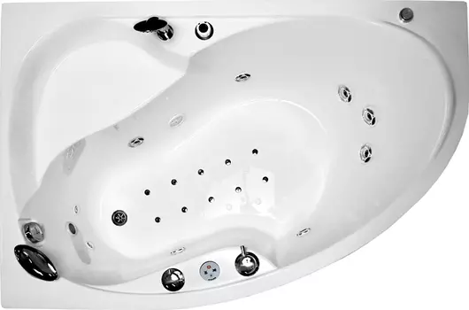 Акриловая ванна Радомир Амелия Комфорт Bronze левая