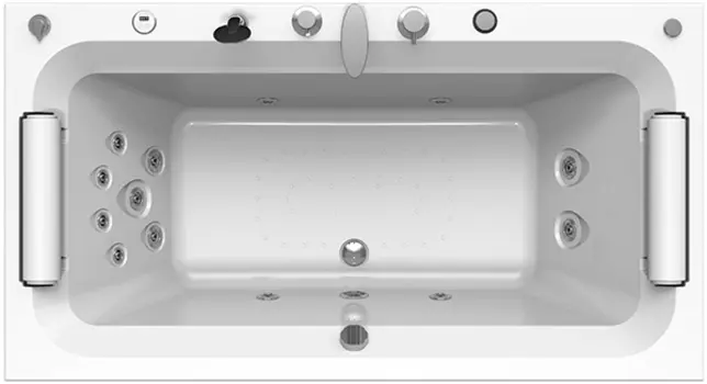 Акриловая ванна Radomir Хельга 1 Лечебный Chrome 185x100