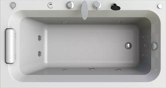 Акриловая ванна Radomir Хельга 2 Лечебный Chrome 170x90