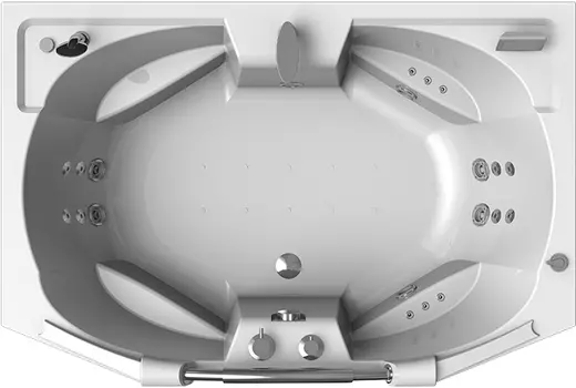 Акриловая ванна Radomir Конкорд Специальный Chrome 180x120