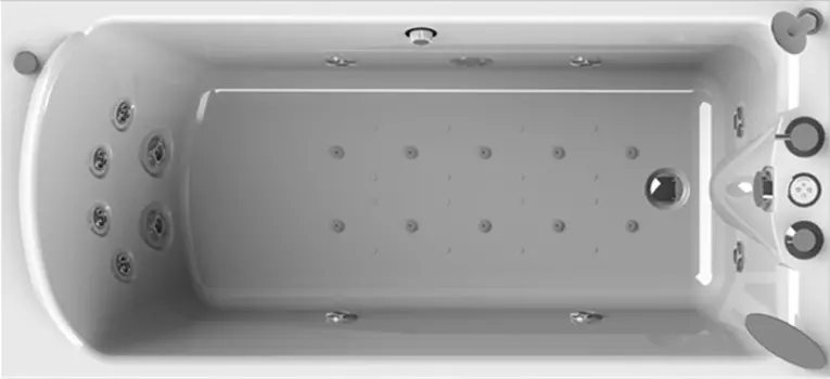 Акриловая ванна Радомир Ларедо 3 Стандарт Chrome 168